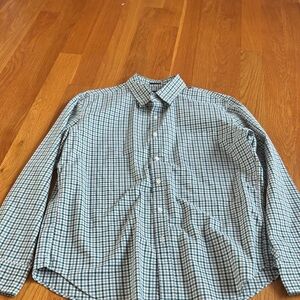 J. Crew Men's Green Plaid Button-Down Shirt